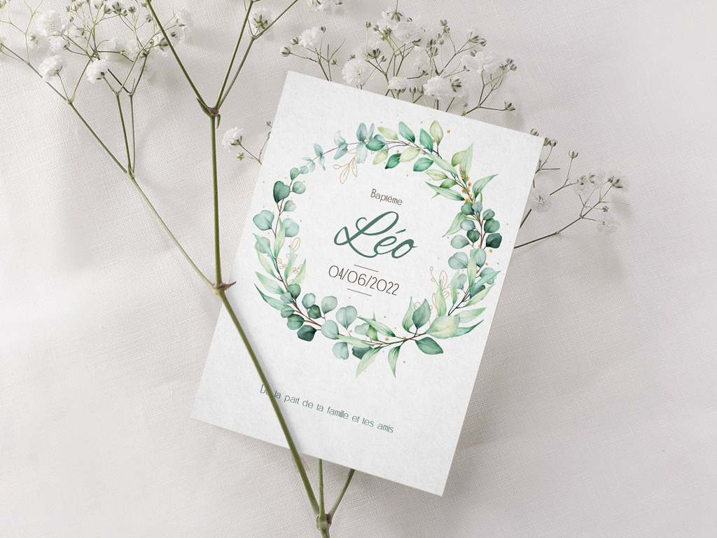 Carte de baptême
