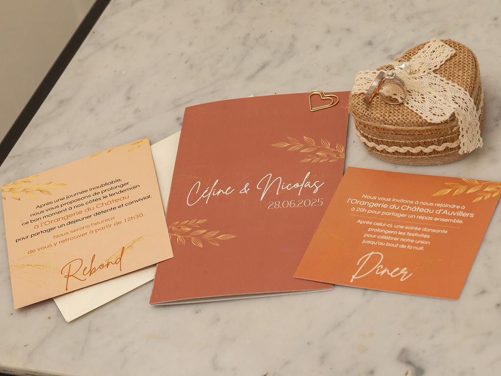 Faire-part mariage Céline & Nicolas