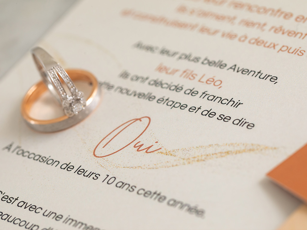 Faire-part mariage Céline & Nicolas