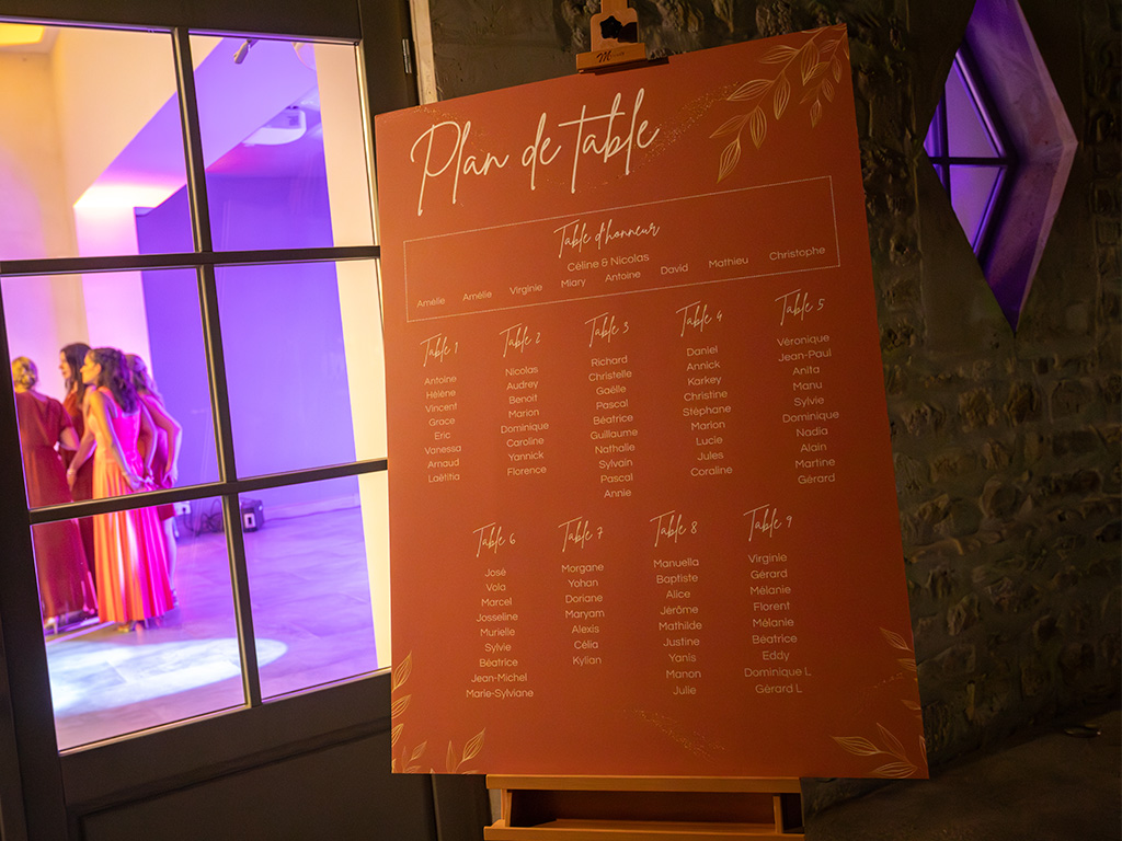 Menu mariage Céline & Nicolas