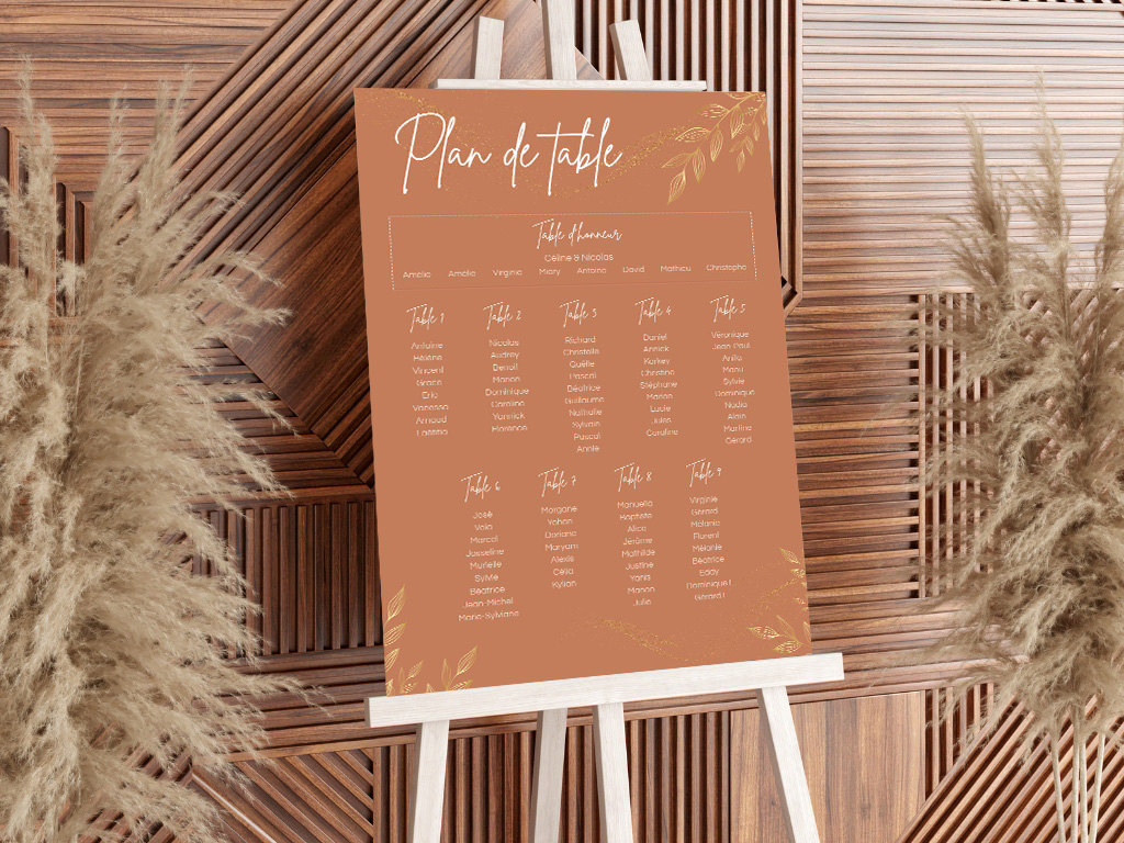 Menu mariage Céline & Nicolas