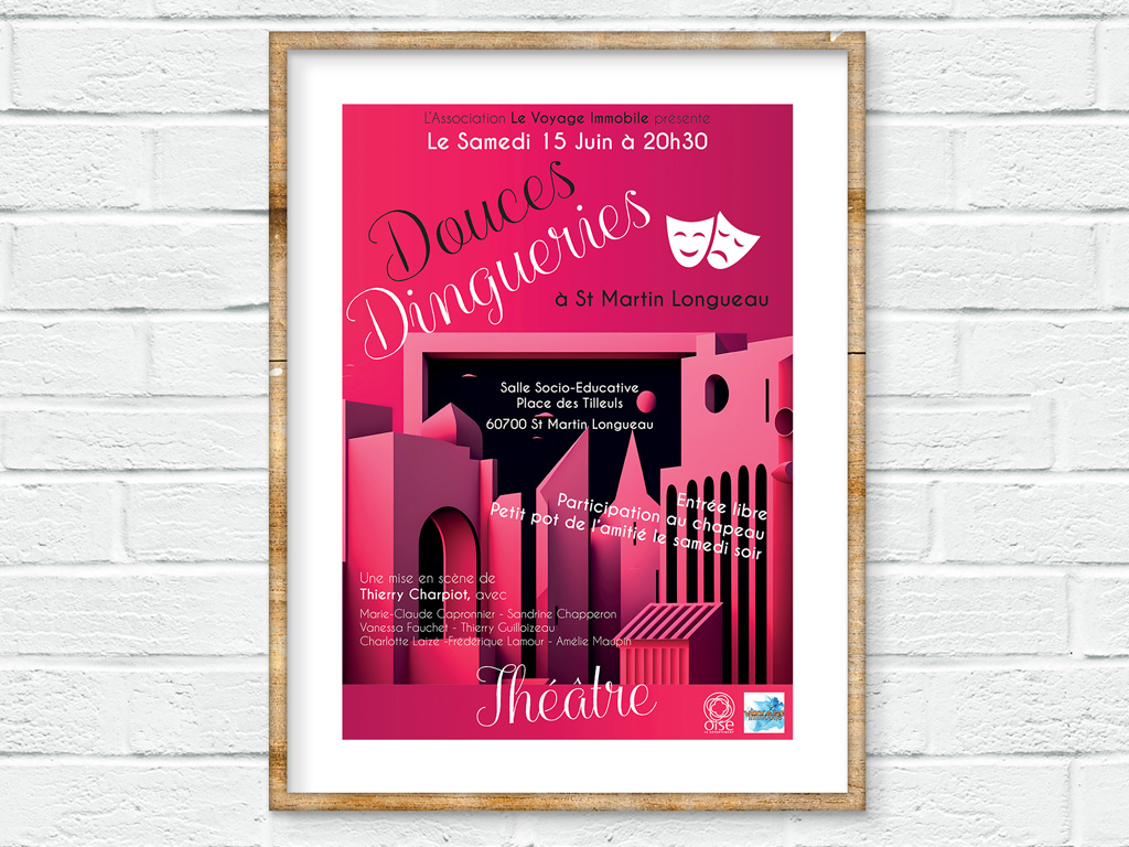 Affiche pour un spectacle de théâtre