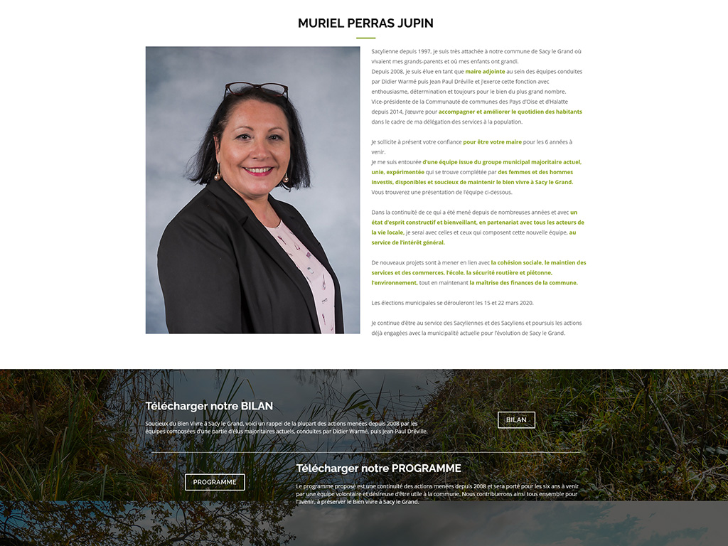 Site Internet Bien Vivre à Sacy le Grand