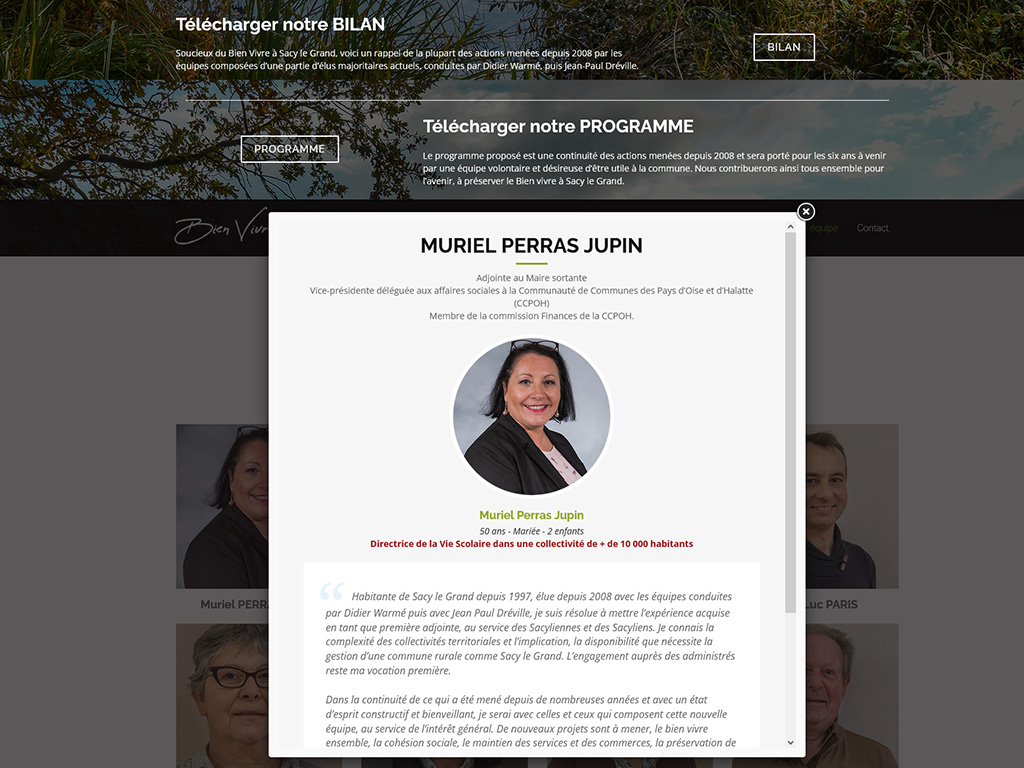 Site Internet Bien Vivre à Sacy le Grand